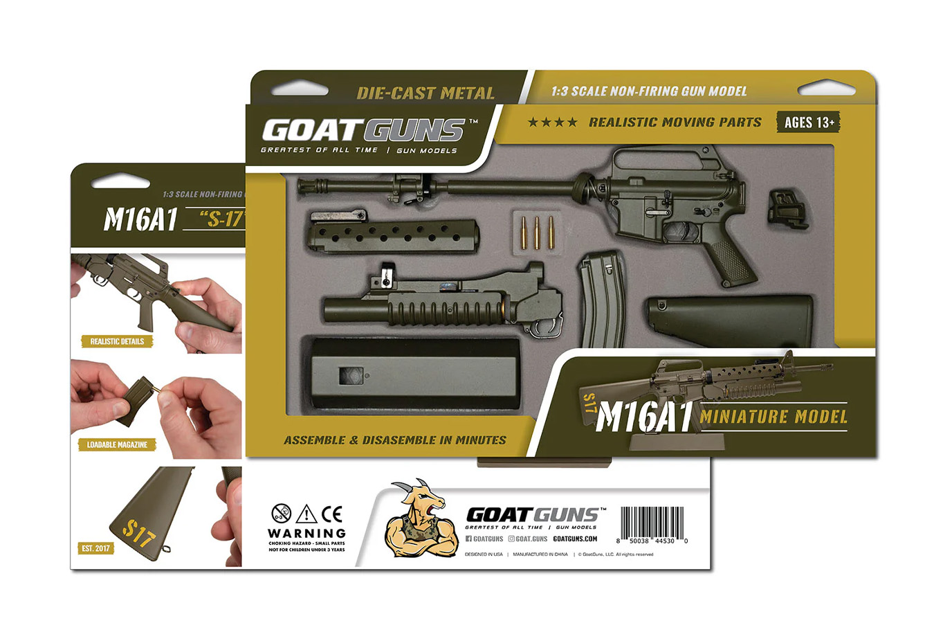 GOAT GUNS M16A1 Grenadier 1:3 Scale Model - Green